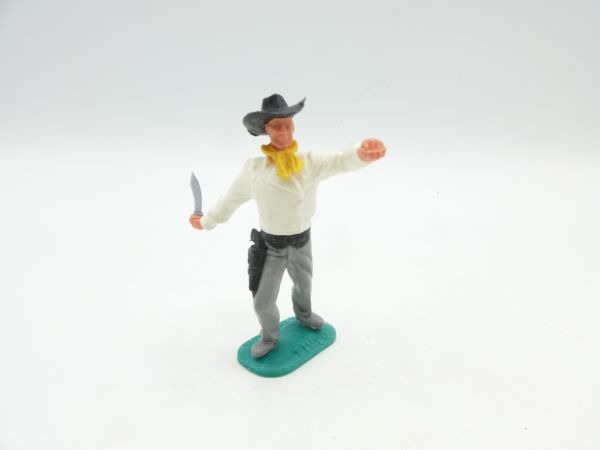 Timpo Toys Cowboy 2nd version going forward with knife