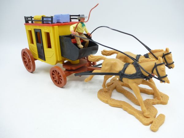 Timpo Toys Stagecoach (beige horses)