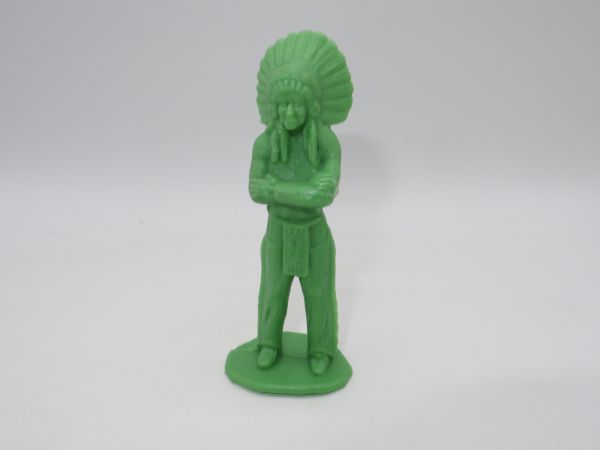 Heinerle Manurba Indian chief standing (large, 9 cm) - in rare green
