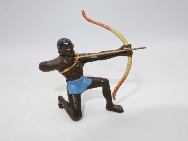 Elastolin 7 cm Afrikaner kniend mit Bogen, Nr. 8206, Bem. 3a - keine Defekte