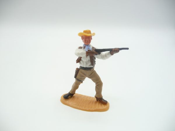 Timpo Toys Cowboy 4. Version, Gewehr schießend - Top-Zustand