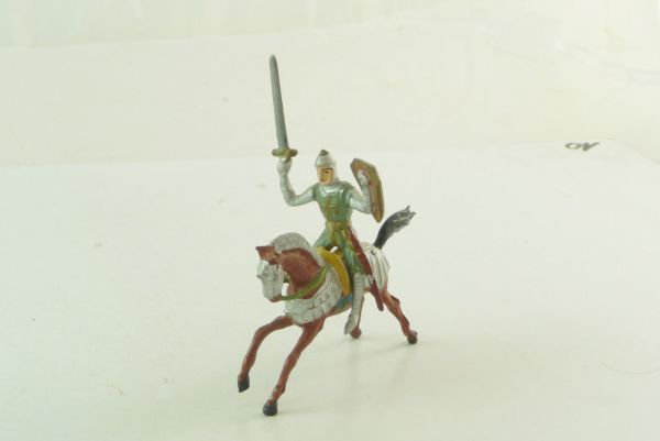 Merten Ritter reitend mit Schwert und Schild - schöne Bemalung