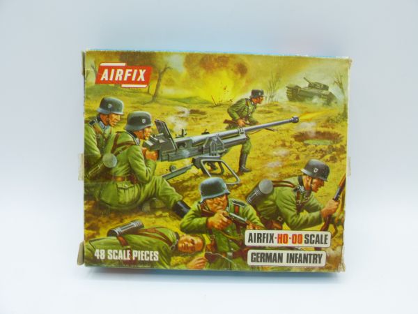 Airfix 1:72 German Infantry, No. S 5 - orig. packaging, loose, complete, box with traces of storage