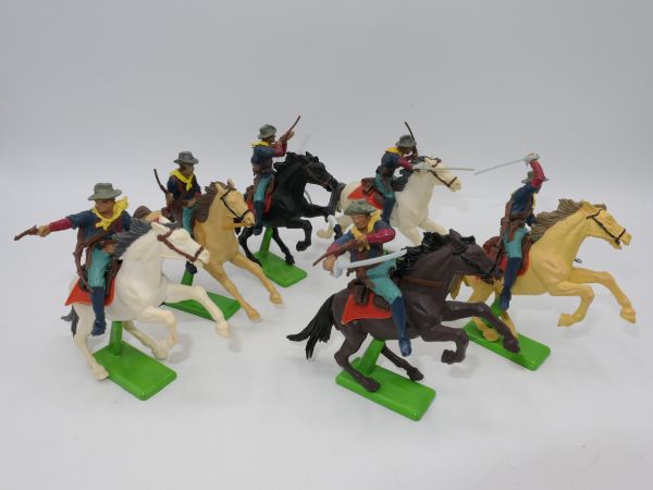 Britains Deetail 7th cavalry rider (6 figures), made in China - nice set