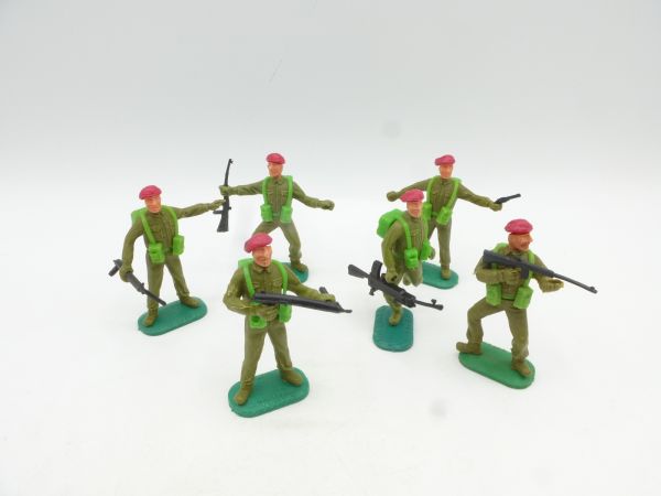 Timpo Toys Engländer 1. Version mit rotem Barett (6 Figuren)