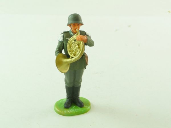Elastolin 7 cm Musician standing with French horn, No. 10253 - very good condition