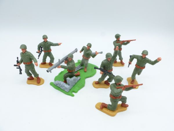 Timpo Toys Americans (1 bazooka diorama + 6 soldiers)