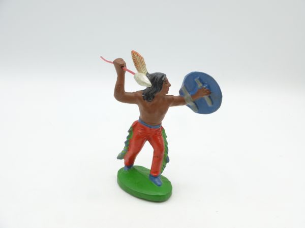 Indian with spear + shield