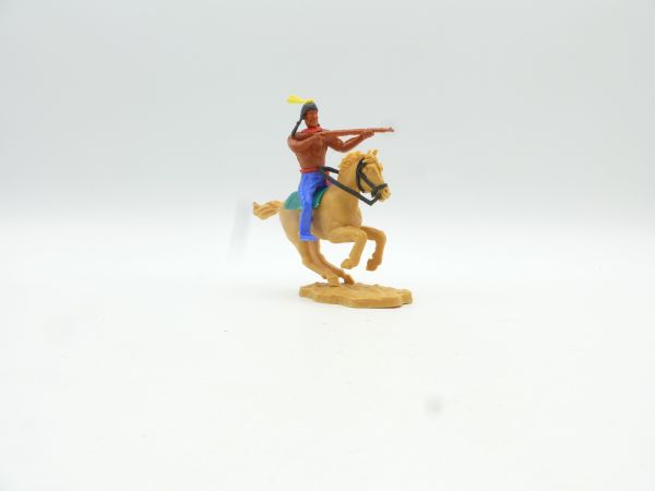 Timpo Toys Indian 2nd version riding, shooting rifle