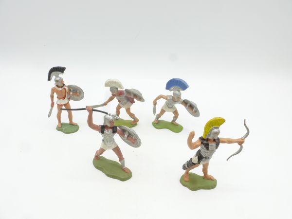 Britains Swoppets Roman soldiers, 5 figures (made in HK) - nice set