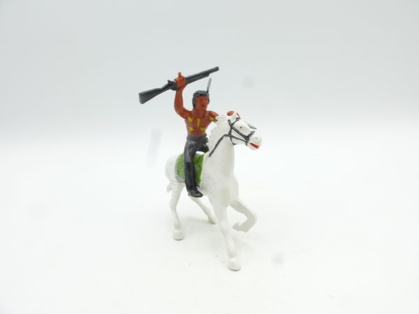 Heimo Indian on horseback with rifle + knife
