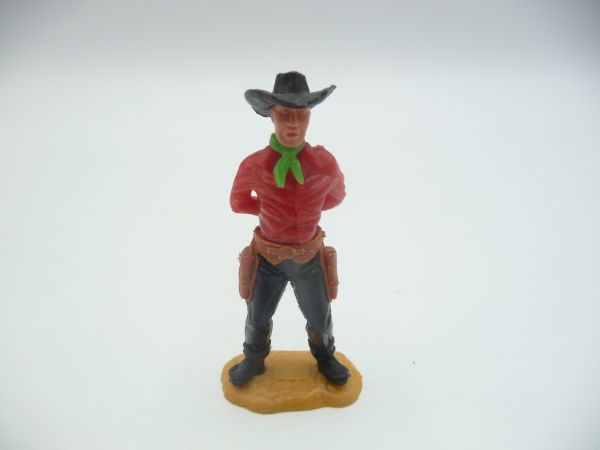 Timpo Toys Cowboy 2. Version stehend, Hände auf dem Rücken gefesselt