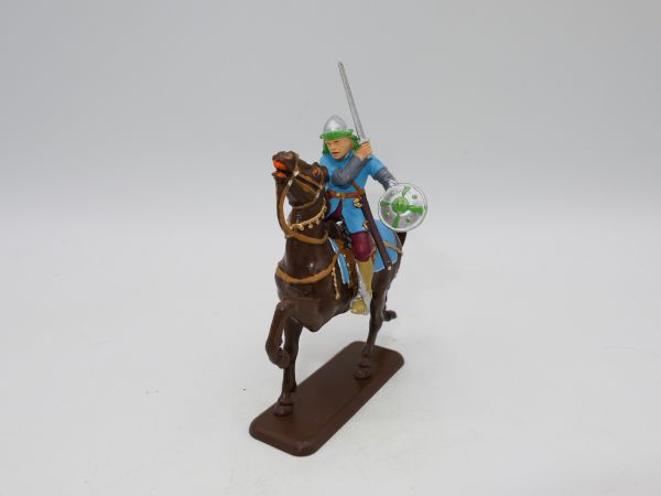 Mongole zu Pferd mit Schwert