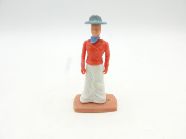 Plasty Citizen / lady with long skirt (white) - great hat colour
