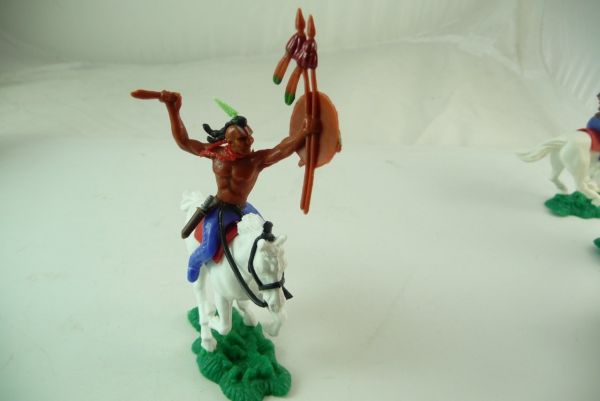 Iroquois riding with knife and spear (made in Hong Kong)