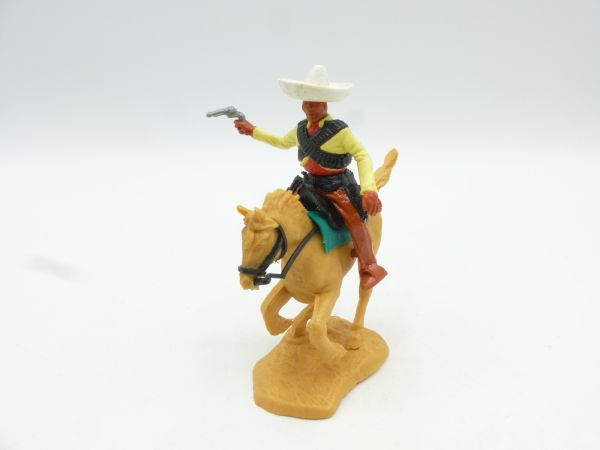 Timpo Toys Mexikaner reitend mit Messer, hellgelb/rot