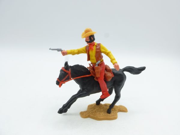 Timpo Toys Cowboy riding, shooting pistol