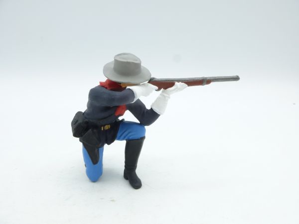 Preiser 7 cm US cavalryman kneeling shooting, No. 7020 - orig. packaging, brand new