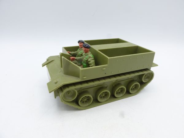 Timpo Toys Panzer mit Beschädigungen (ohne MG) inkl. 2 Engländer