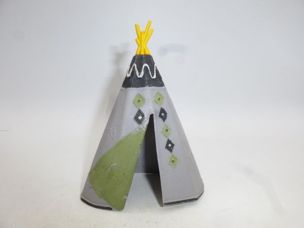 Britains Swoppets Indian tipi, grey with green entrance (Britains, England)
