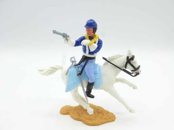 Timpo Toys Nordstaatler 4. Version, Soldat zu Pferd, Pistole schießend