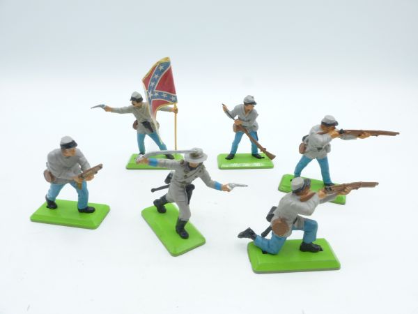 Britains Deetail Set of Southerners 2nd version (6 figures)