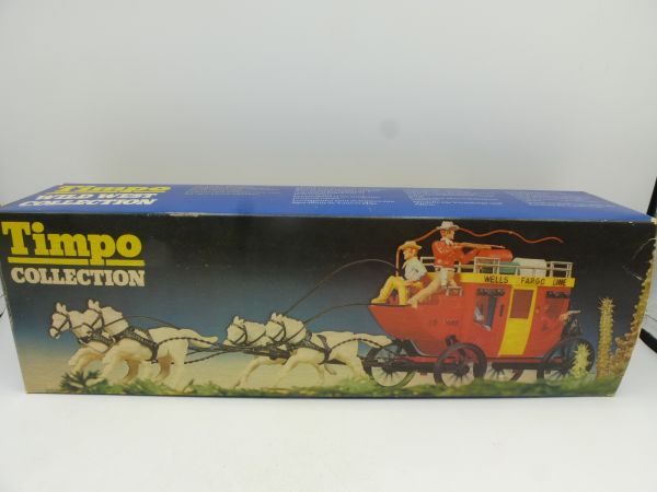 Timpo Toys Overland stagecoach with figures 3rd version, ref. no. 444