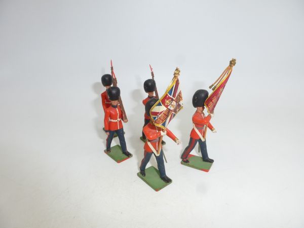 Britains Swoppets 5 Guardsmen marching (made in GB) - early figures