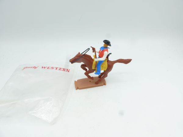 Plasty Cowboy riding with pistol + rifle - brand new, in original bag