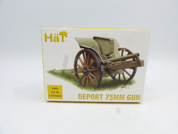 HäT 1:72 Deport 75 mm Gun, No. 8242 - orig. packaging, on cast