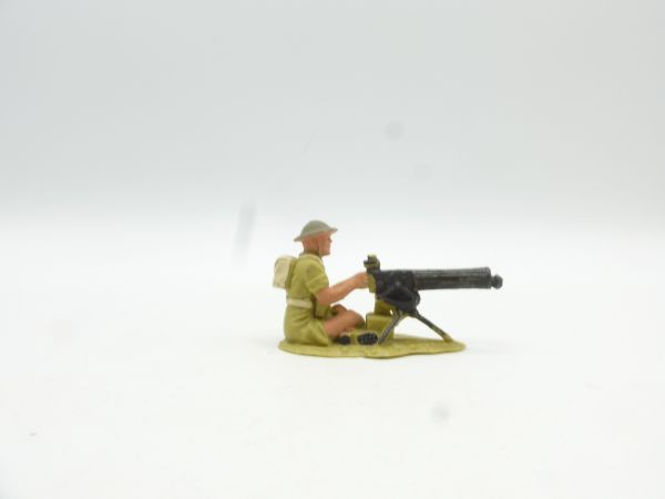 Timpo Toys 8th Army, soldier at the MG - age-appropriate condition