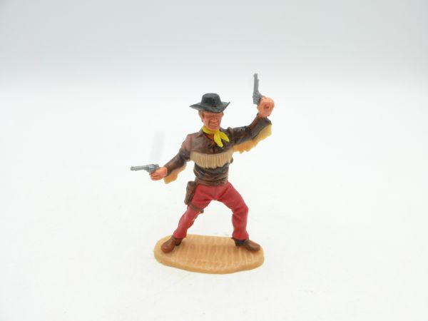 Timpo Toys Cowboy 4. Version stehend mit 2 Pistolen wild schießend