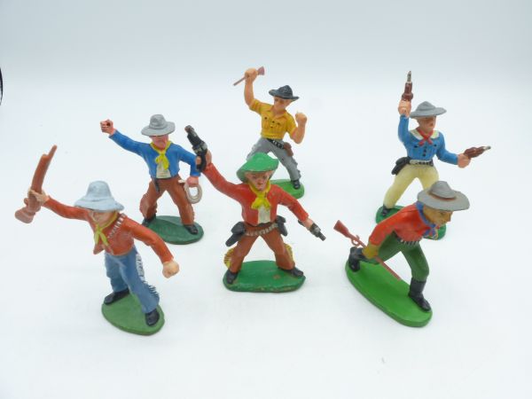 Gruppe Cowboys stehend (6 Figuren)