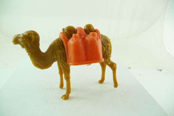 Manurba Domplast Kamel dunkelbeige mit dunkel-orangen Tragesäcken