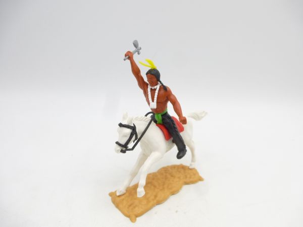 Timpo Toys Indian 3rd version riding with tomahawk