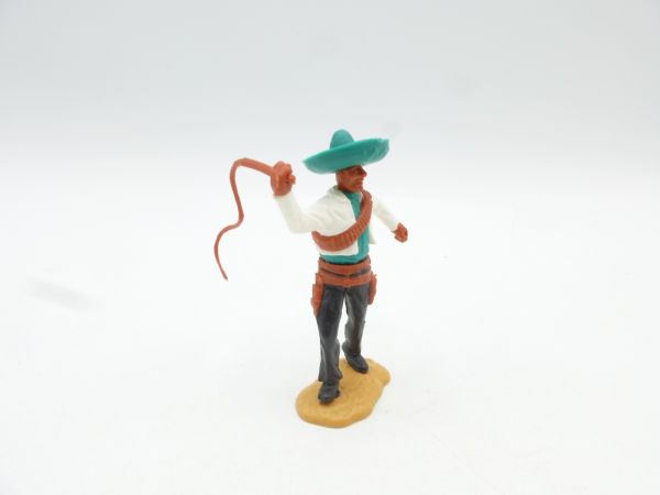Timpo Toys Mexikanervariante, weiß/grün, brauner Gurt mit Peitsche
