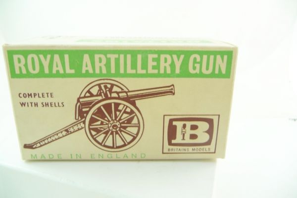 Britains Royal Artillery Gun, No. 9700, incl. shells - orig. packing (old box)