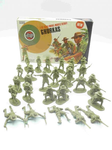 Airfix 1:32 Ghurkas - orig. packaging, box + figures complete + very good condition