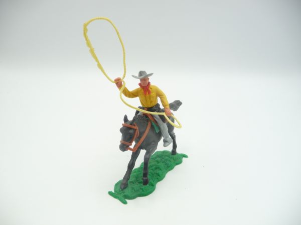 Timpo Toys Cowboy 2nd version riding with lasso