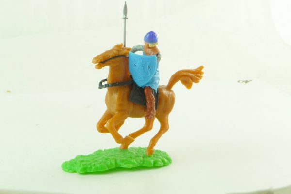 Elastolin Norman riding with spear and shield
