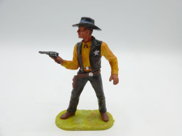 Elastolin 7 cm Sheriff mit Pistole, Nr. 6985, Bem. 2 - frühe Ausführung