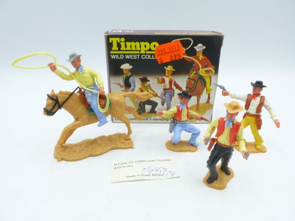 Timpo Toys Minibox Wild West Cowboys 3. Version, Ref. Nr. 702