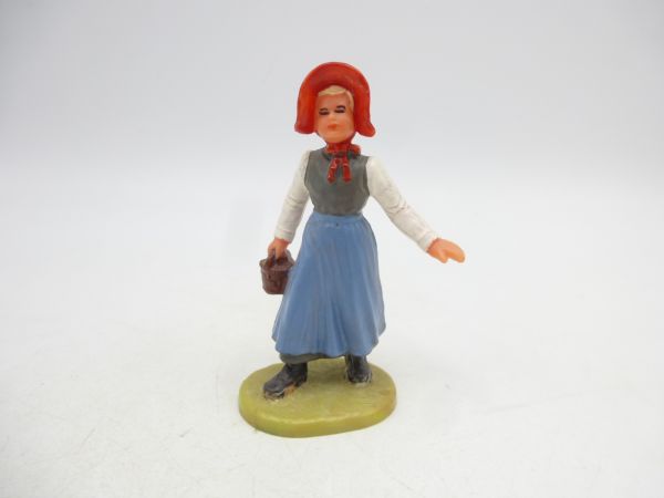 Elastolin 7 cm Settler girl, No. 7709