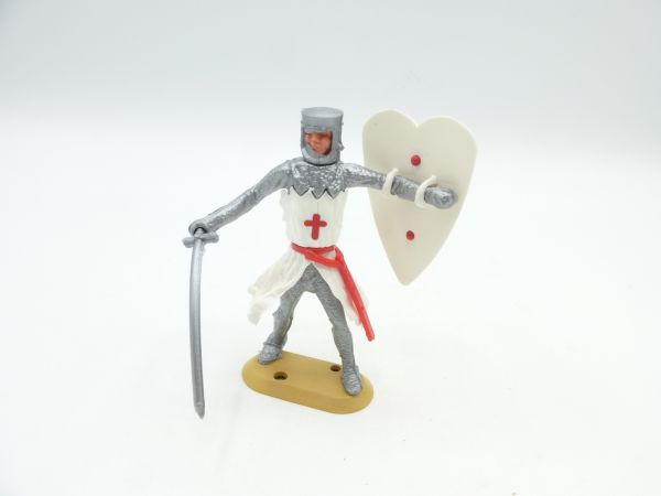 Cherilea Toys Kreuzritter stehend mit Schwert + Schild