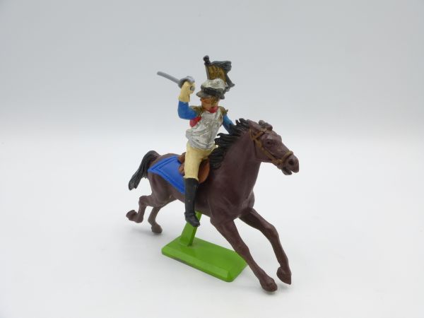 Britains Deetail Napoleonic soldier riding, striking with sabre from above