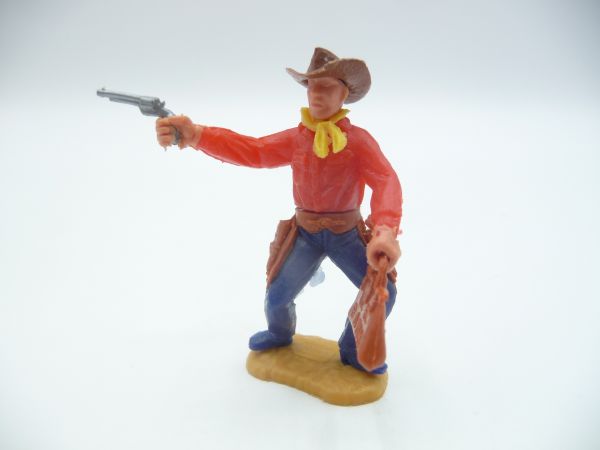 Timpo Toys Cowboy 2nd version standing with pistol + money bag