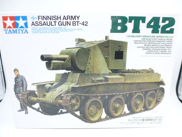 TAMIYA 1:35 Finnish Army Assault Gun Bt-42 - orig. packaging, top condition