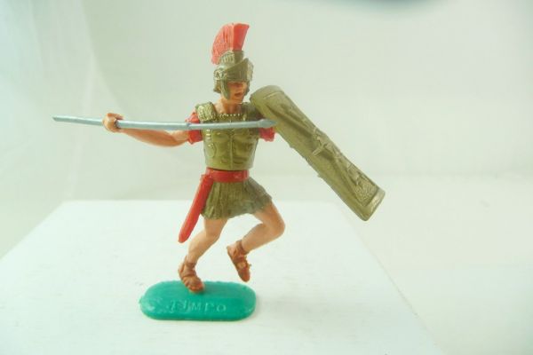 Timpo Toys Roman walking (red), throwing pilum - very good condition