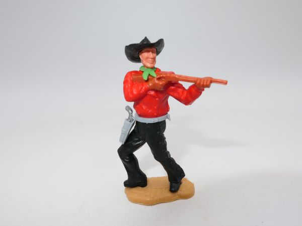 Timpo Toys Cowboy 2. Version mit kurzem Gewehr, rot - original