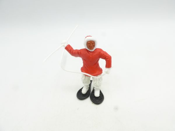 Timpo Toys Eskimo, rot mit Harpune (weiß)